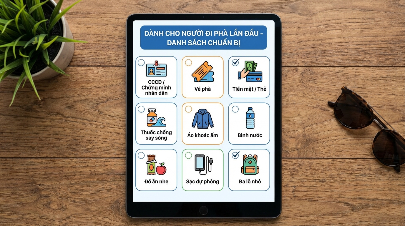 Checklist đồ cần mang khi đi tàu Phú Quốc lần đầu