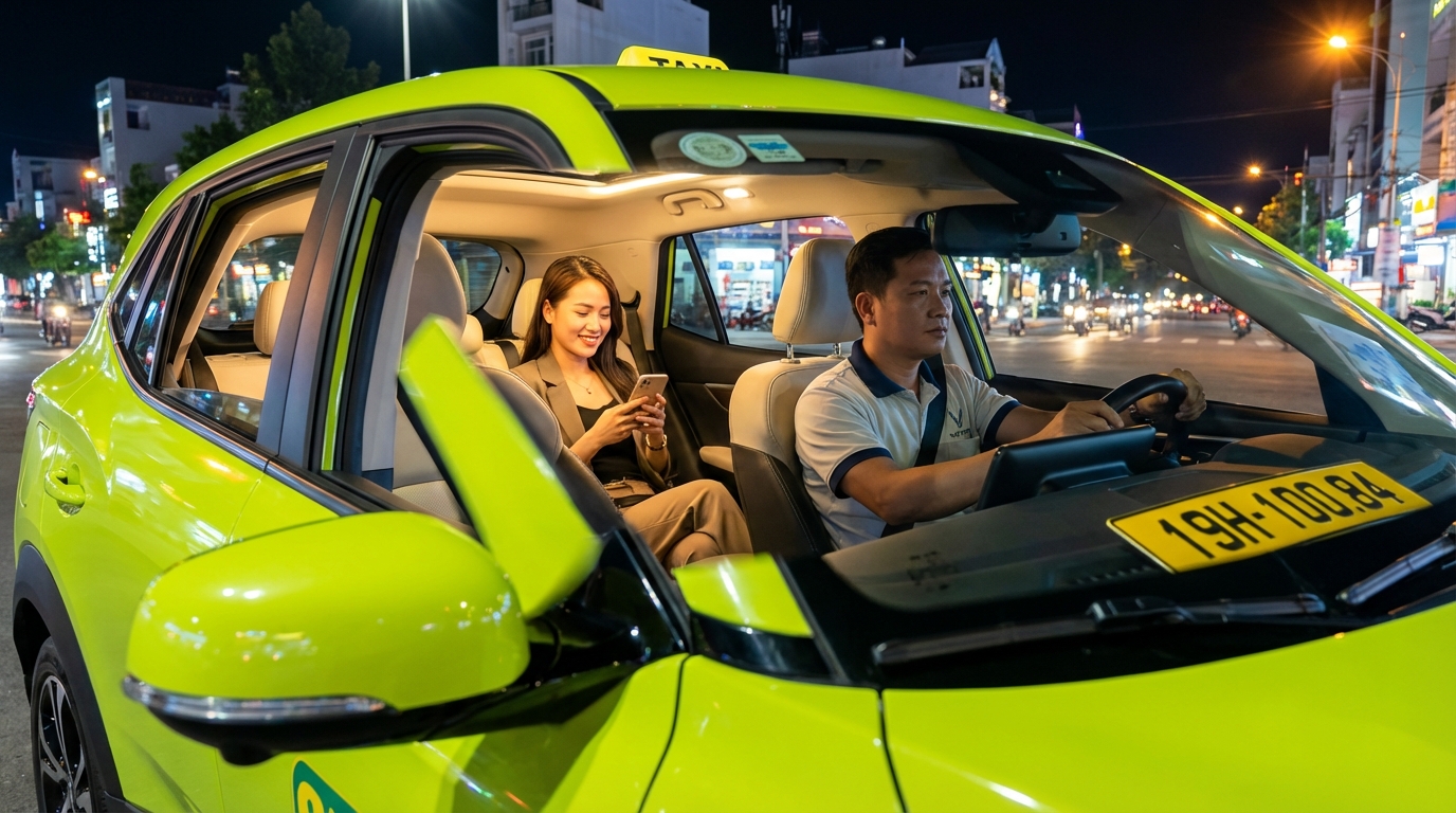 Phụ nữ tự tin và an toàn khi đi taxi đêm nhờ tuân thủ các nguyên tắc an toàn