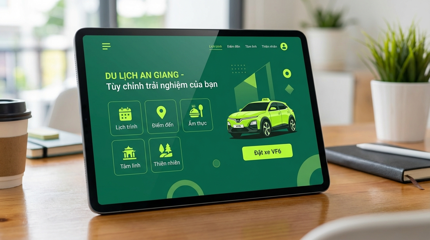 Infographic lên kế hoạch du lịch cá nhân hóa tại An Giang