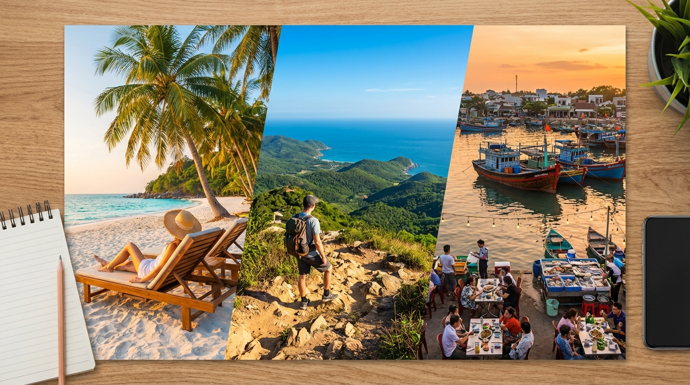 Lịch trình 3 ngày du lịch Hòn Sơn: bãi biển, leo núi Ma Thiên Lanh, làng chài
