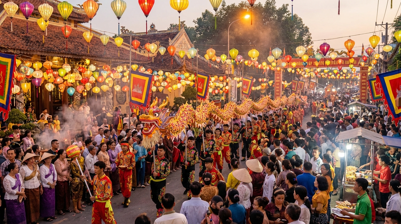Lễ hội sôi động tại Hà Tiên