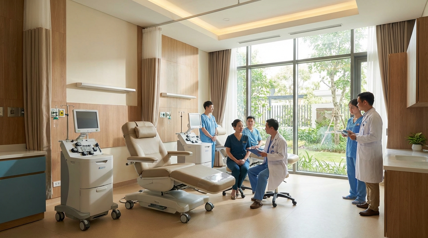 Phòng điều trị ung bướu hiện đại tại TP.HCM