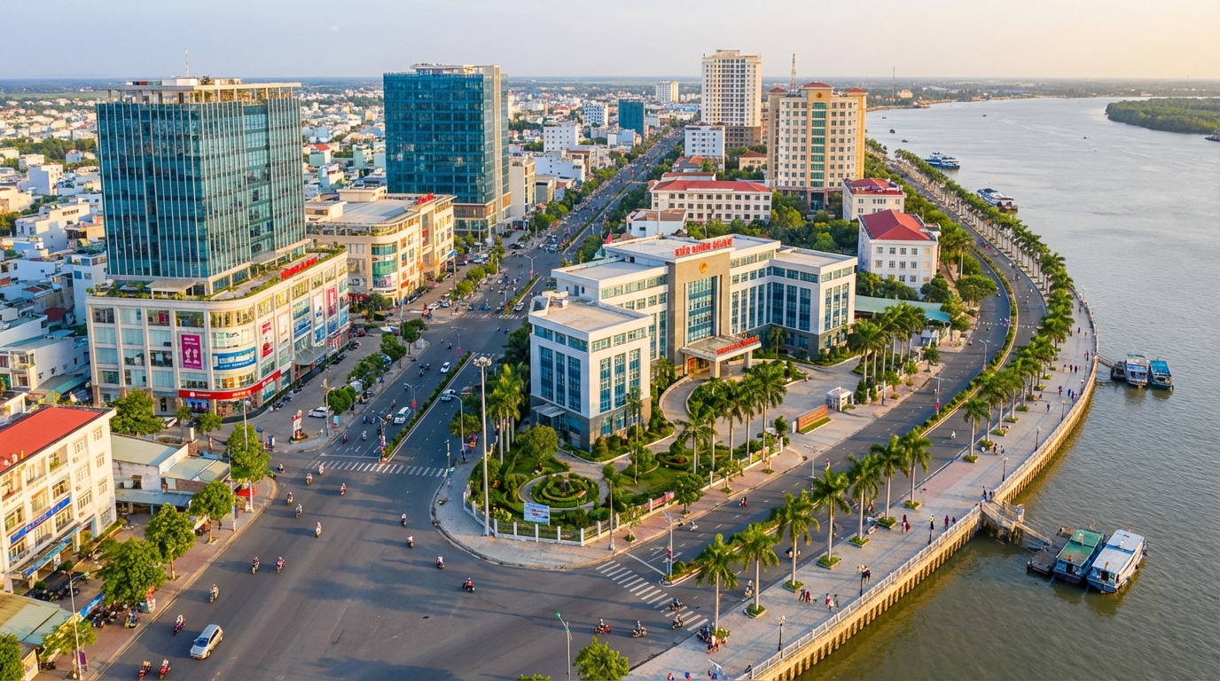 Thành phố Rạch Giá - trung tâm kinh tế Kiên Giang