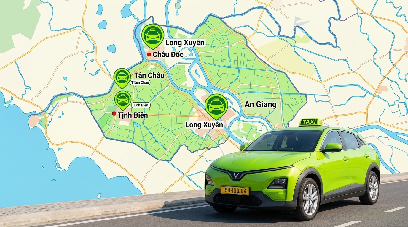 Danh bạ số điện thoại taxi An Giang — tất cả huyện thành phố 2026