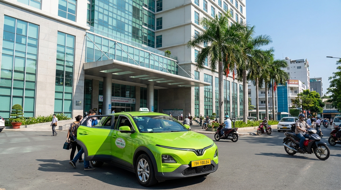 Taxi đưa đón đến các bệnh viện lớn tại Sài Gòn