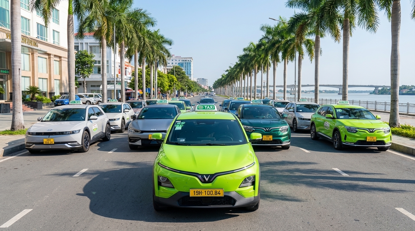 Các hãng taxi điện tại Long Xuyên An Giang năm 2026