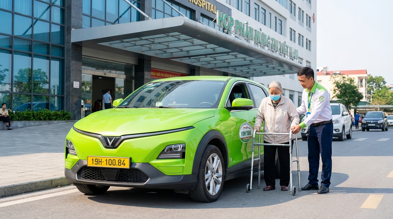 Taxi hỗ trợ đưa đón bệnh nhân ung bướu với sự chăm sóc tận tâm