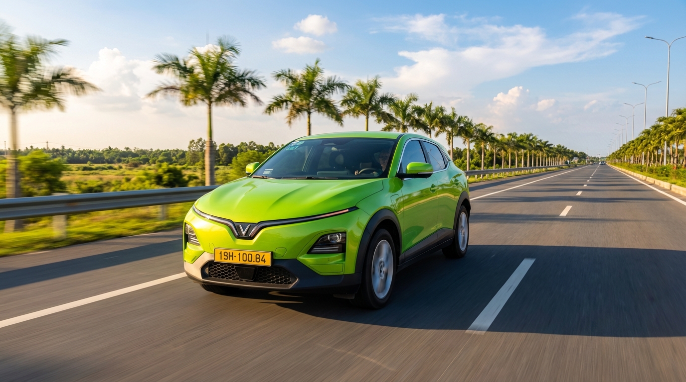 Taxi Long Xuyên màu xanh cốm chở khách đi tỉnh và TP Hồ Chí Minh