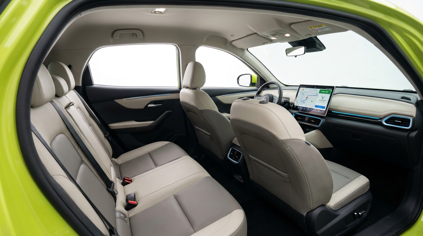 Nội thất xe taxi VinFast VF6 hiện đại, ghế ngồi thoải mái