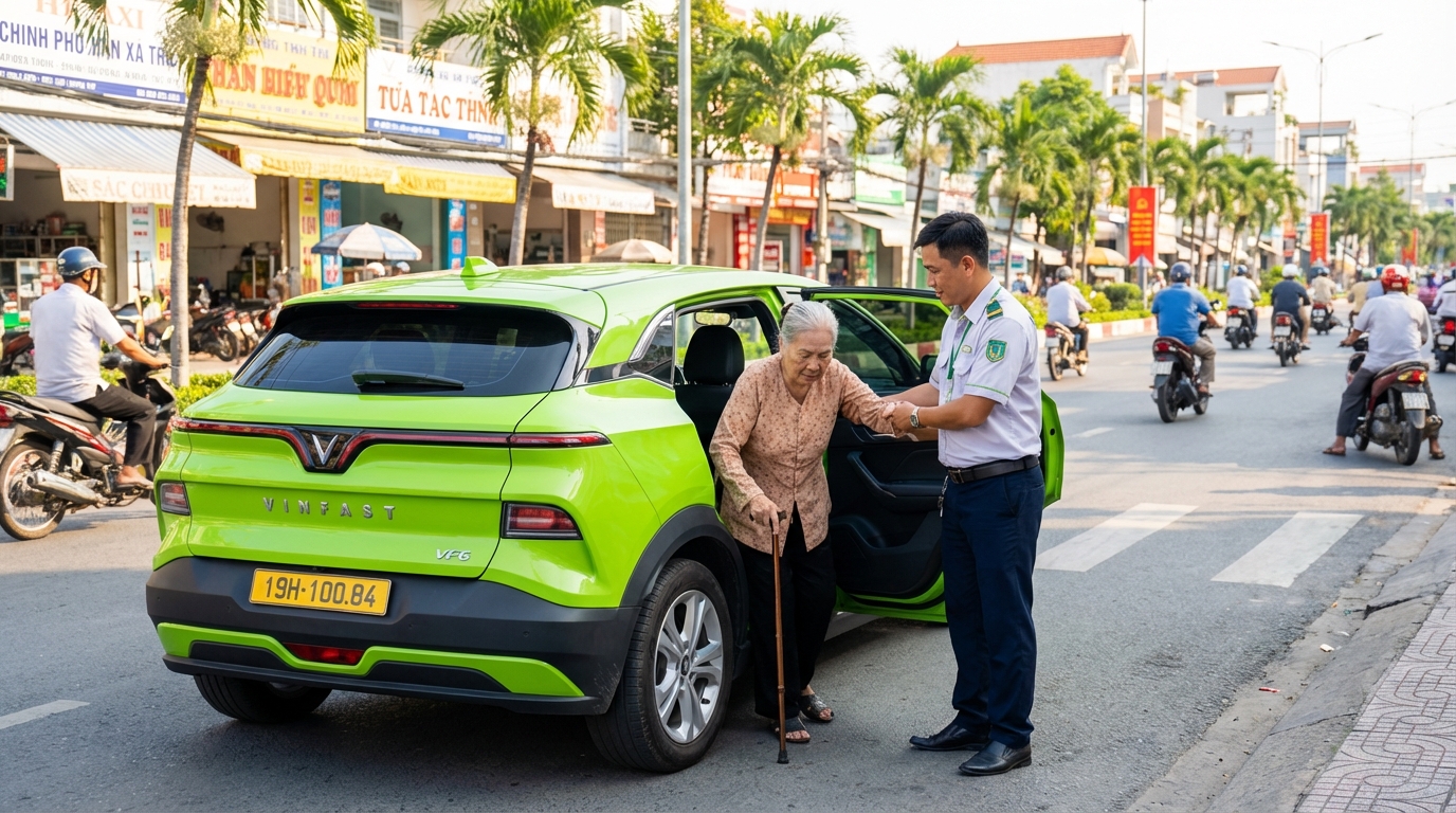Tài xế taxi hỗ trợ người cao tuổi đi khám bệnh Sài Gòn một cách tận tâm