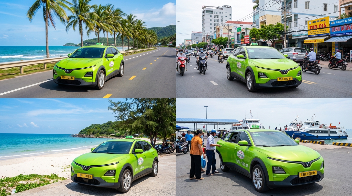 Taxi phục vụ trên nhiều tuyến đường tại Kiên Giang