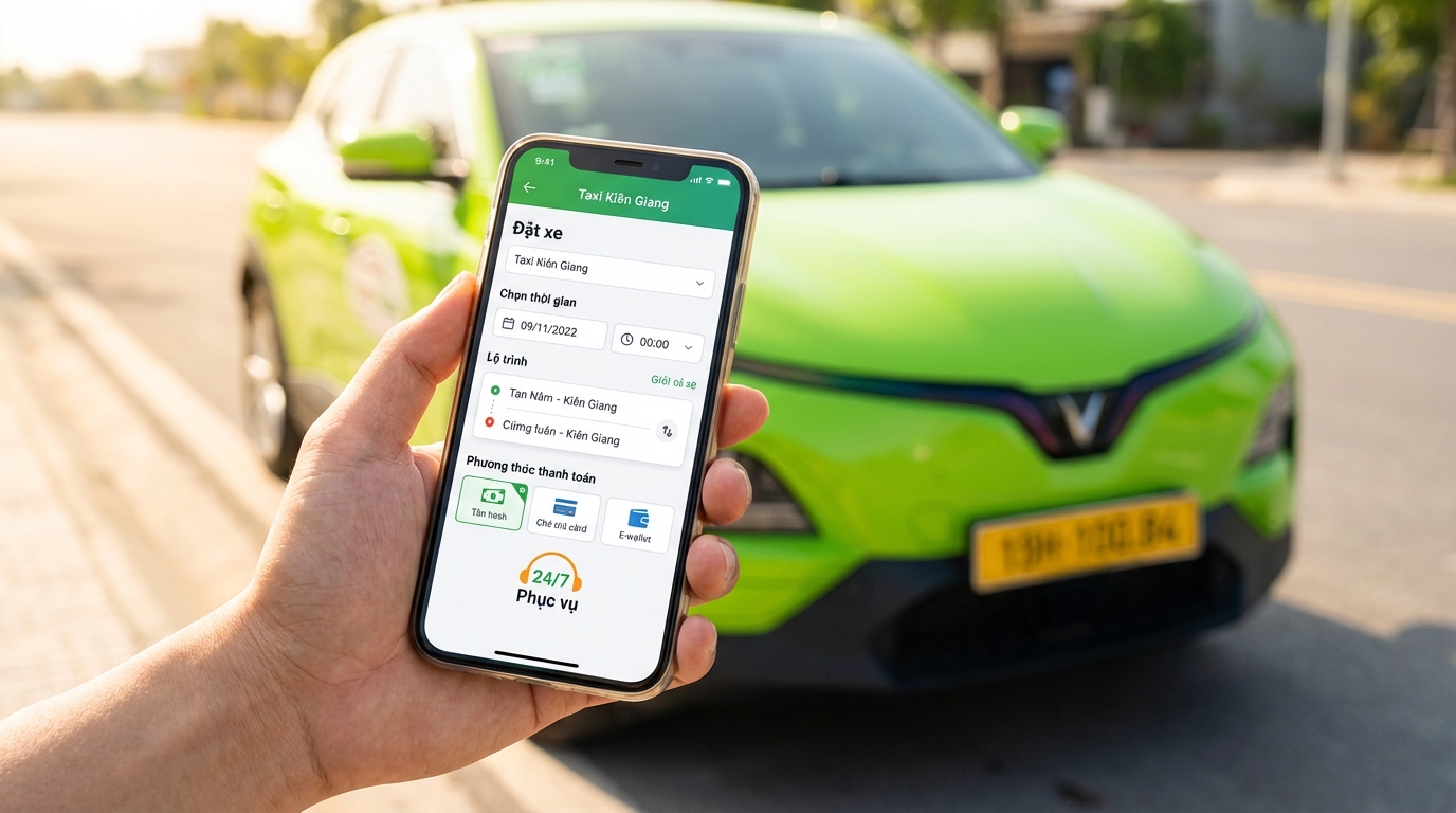 Đặt xe taxi linh hoạt mọi lúc mọi nơi