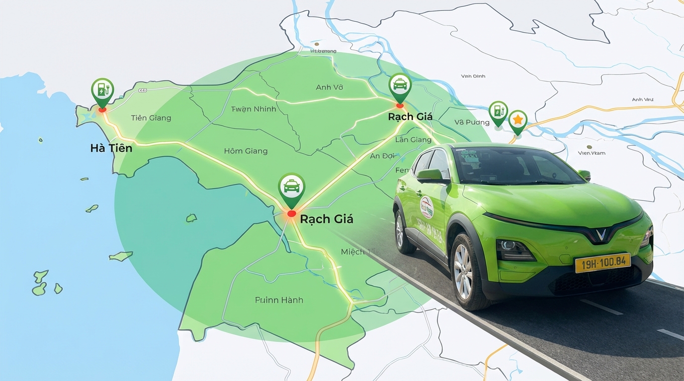 Taxi nội tỉnh Kiên Giang phục vụ toàn tỉnh