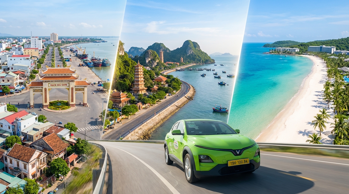 Tour liên tuyến Rạch Giá - Hà Tiên - Phú Quốc với taxi và tàu cao tốc