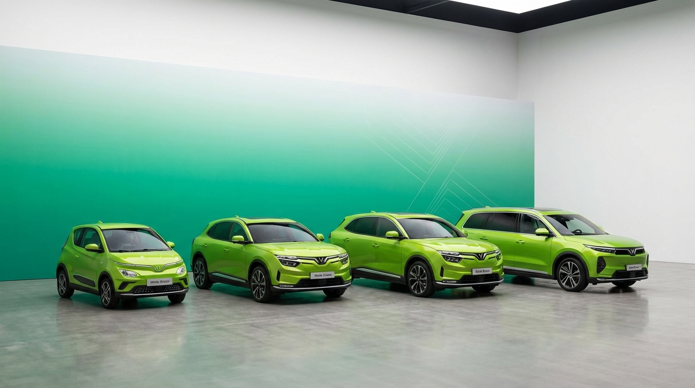 4 dòng xe điện VinFast Green Series 2026 dành cho taxi - Minio, Herio, Nerio, Limo